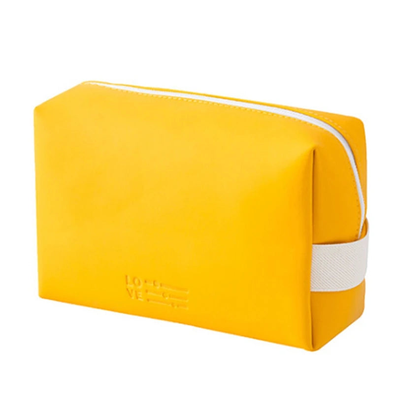 PU Leather Travel Cosmetic Bag Portable Women /Man Makeup Case Waterproof Multifunctional Toiletry Organizer Storage Bag