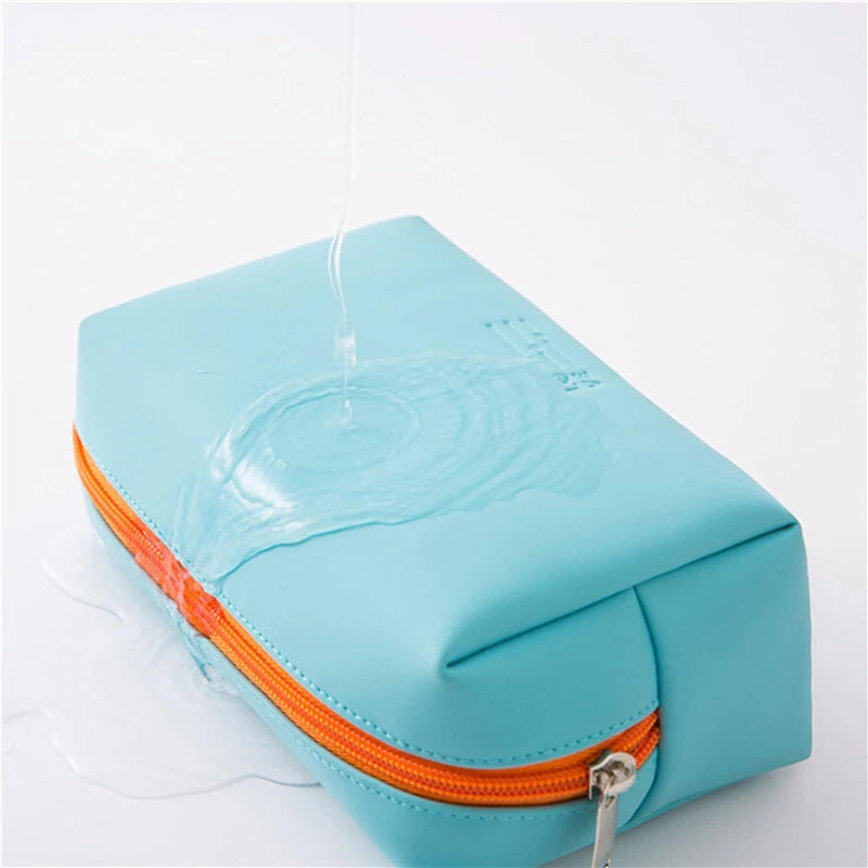 PU Leather Travel Cosmetic Bag Portable Women /Man Makeup Case Waterproof Multifunctional Toiletry Organizer Storage Bag