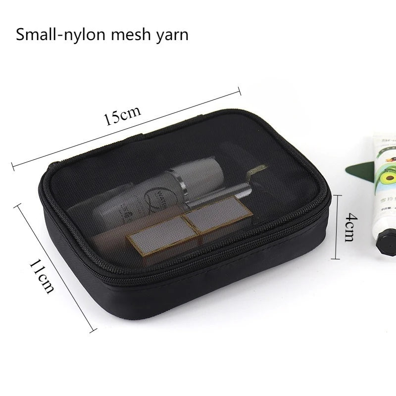 Women Makeup Bag Waterproof Clear PVC Travel Cosmetic Bags Case Travel Make Up Kit Bags for Men Toiletry Brush Organizer Pouch
