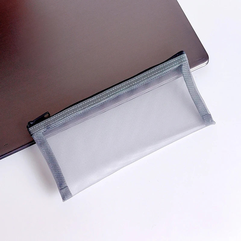 Makeup Pouch Lipstick Makeup Brush Storage Bags Student Transparent Mesh Pencil Case Ins Travel Cosmetic Organizer For Women