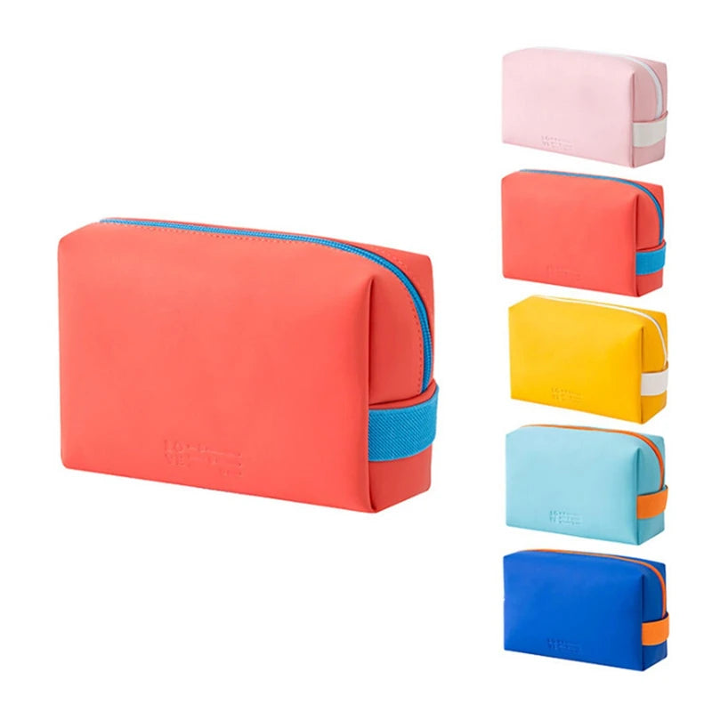 PU Leather Travel Cosmetic Bag Portable Women /Man Makeup Case Waterproof Multifunctional Toiletry Organizer Storage Bag