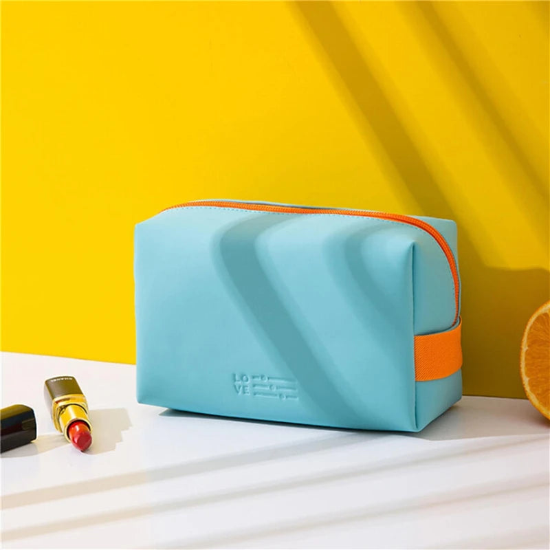 PU Leather Travel Cosmetic Bag Portable Women /Man Makeup Case Waterproof Multifunctional Toiletry Organizer Storage Bag