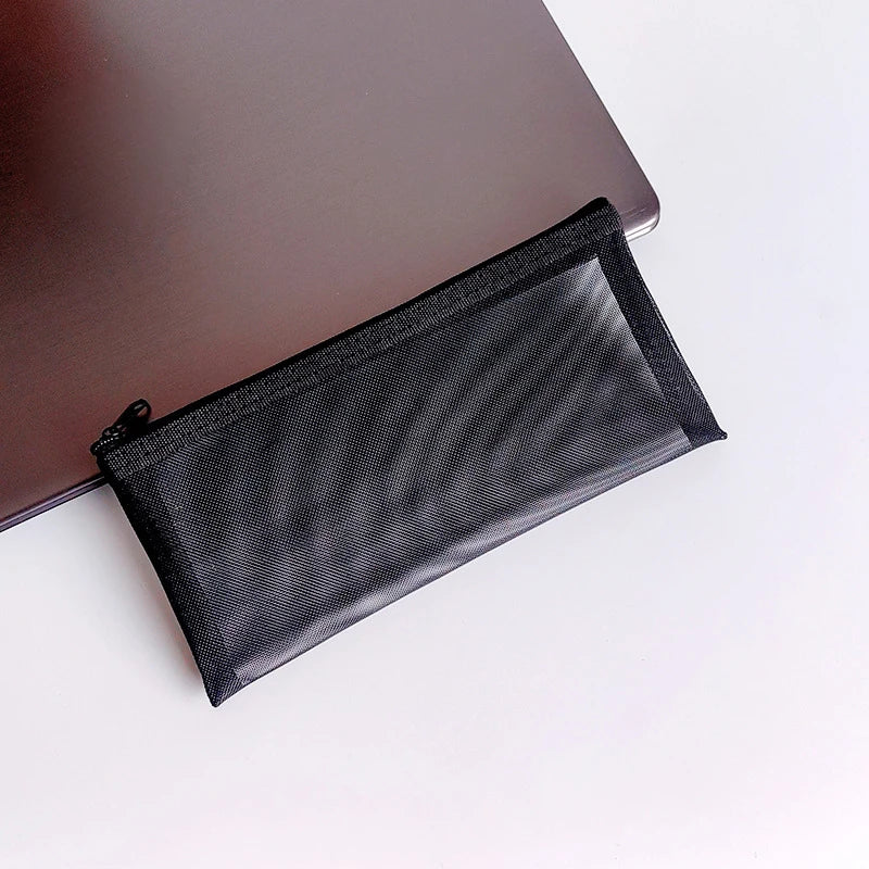 Makeup Pouch Lipstick Makeup Brush Storage Bags Student Transparent Mesh Pencil Case Ins Travel Cosmetic Organizer For Women