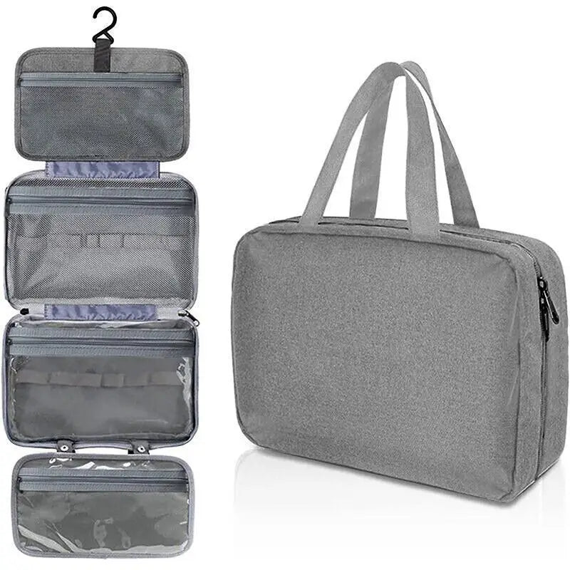 Travel Waterproof Folding Dry and Wet Separation Toiletry Bag Cosmetic Storage Bag Large Capacity Cosmetic Bag